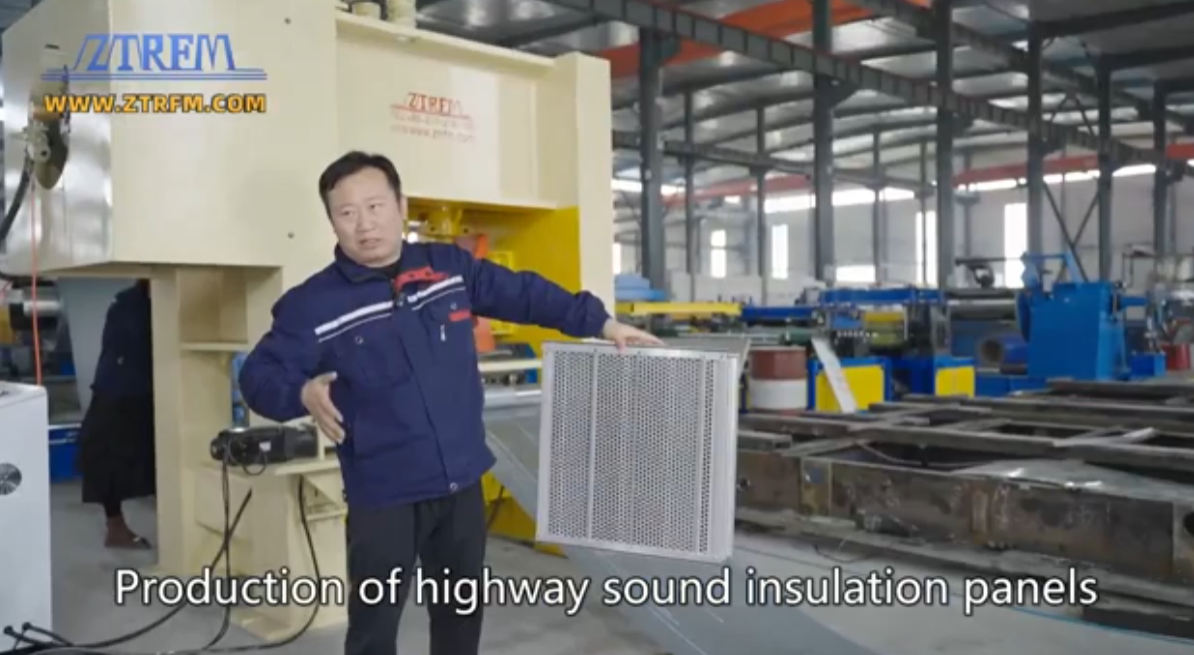 Are you bothered by the noise on the highway? High speed sound-absorbing wall panel machine solves it